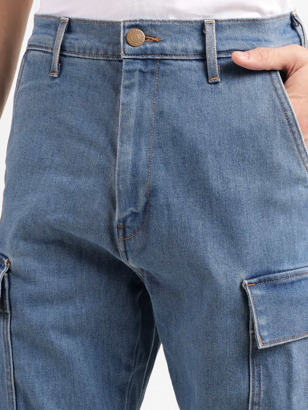 Men's Regular Fit Mid Indigo Joggers - dae63c2c-2c01-429e-b1fb-cae3337d93e1 View