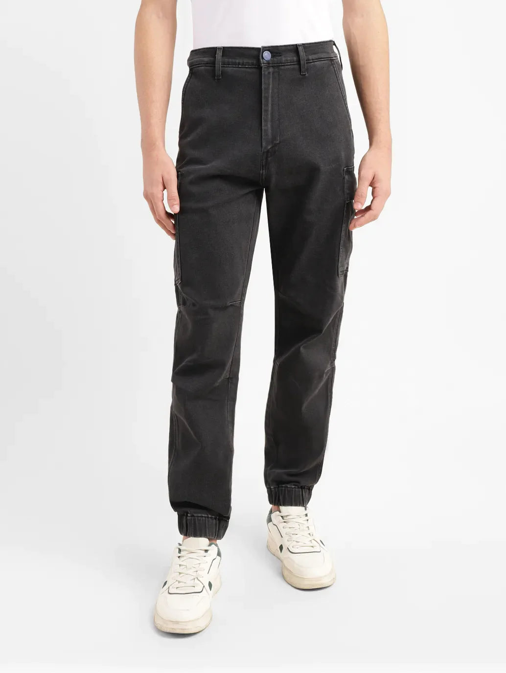 Men's Black Jogger Fit Jeans - b2af27e2-9408-43ae-b8bf-0007baeb8780 View