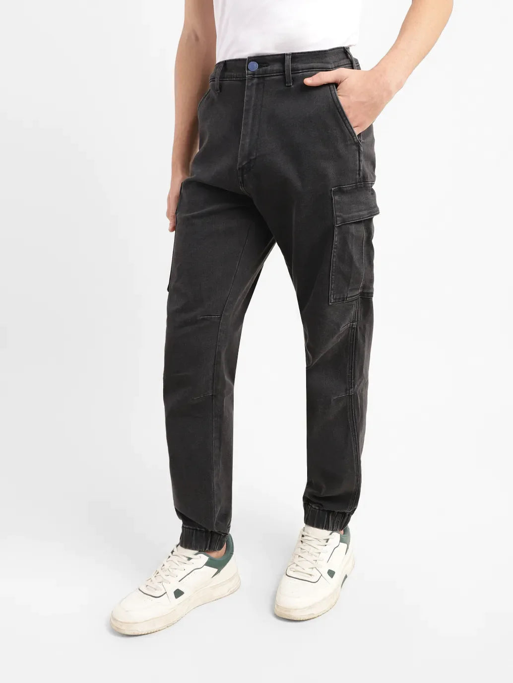 Men's Black Jogger Fit Jeans - ed6a7ee2-5024-412a-bff7-b0ce24cf1f4d View