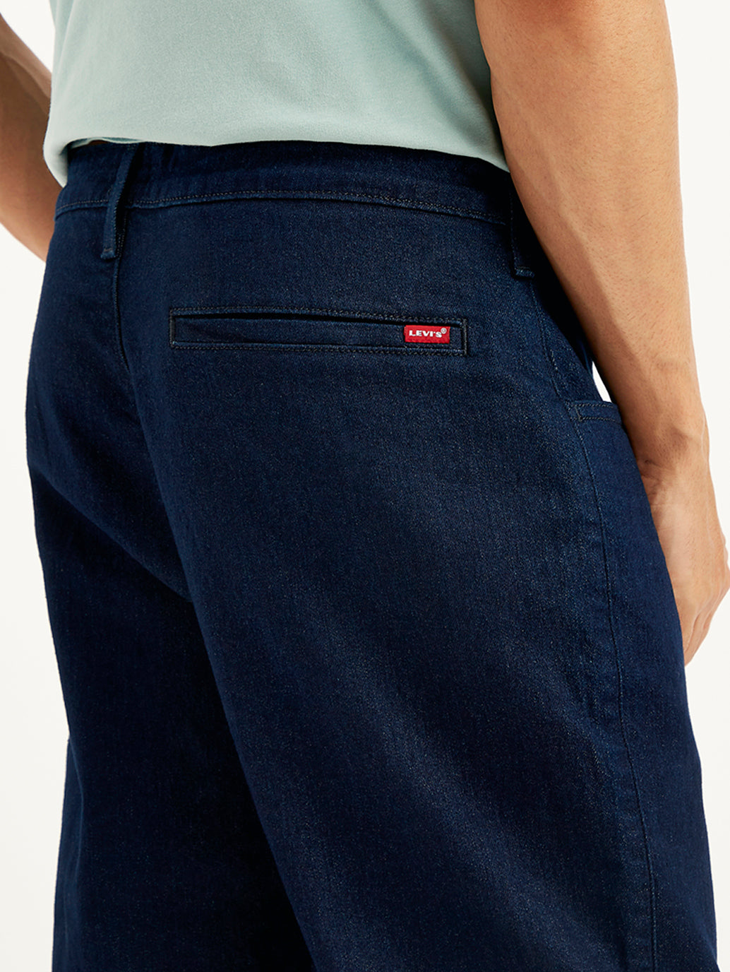 Men's Slim Fit Navy Joggers - b23901b7-fcde-4c3f-a38d-18b35410b54f View