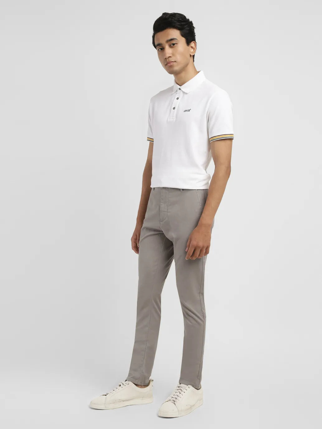 Men's 512 Grey Slim Tapered Fit Chinos - 13f850ed-f35e-4c4b-8102-376950605c34 View
