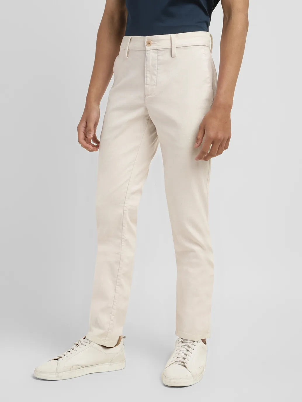 Men's Redloop Regular Fit Cream Chinos - 704e1e7e-a0fb-4b4b-bd4f-48956deac96a View