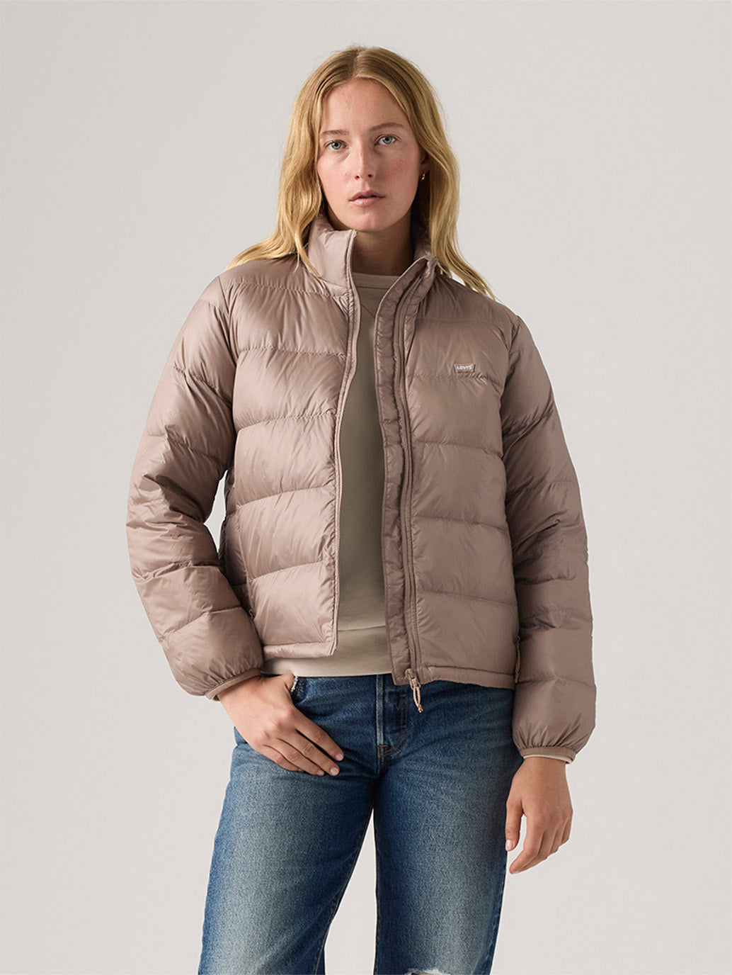 Women's Down Packable Jacket - Front View