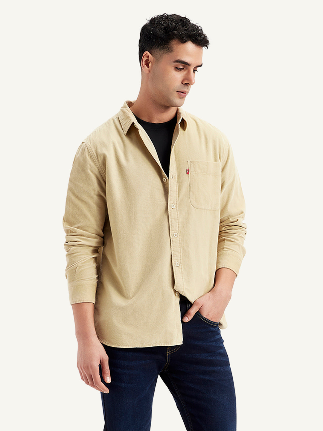 Men's Solid Slim Fit Shirt - Styleshot View