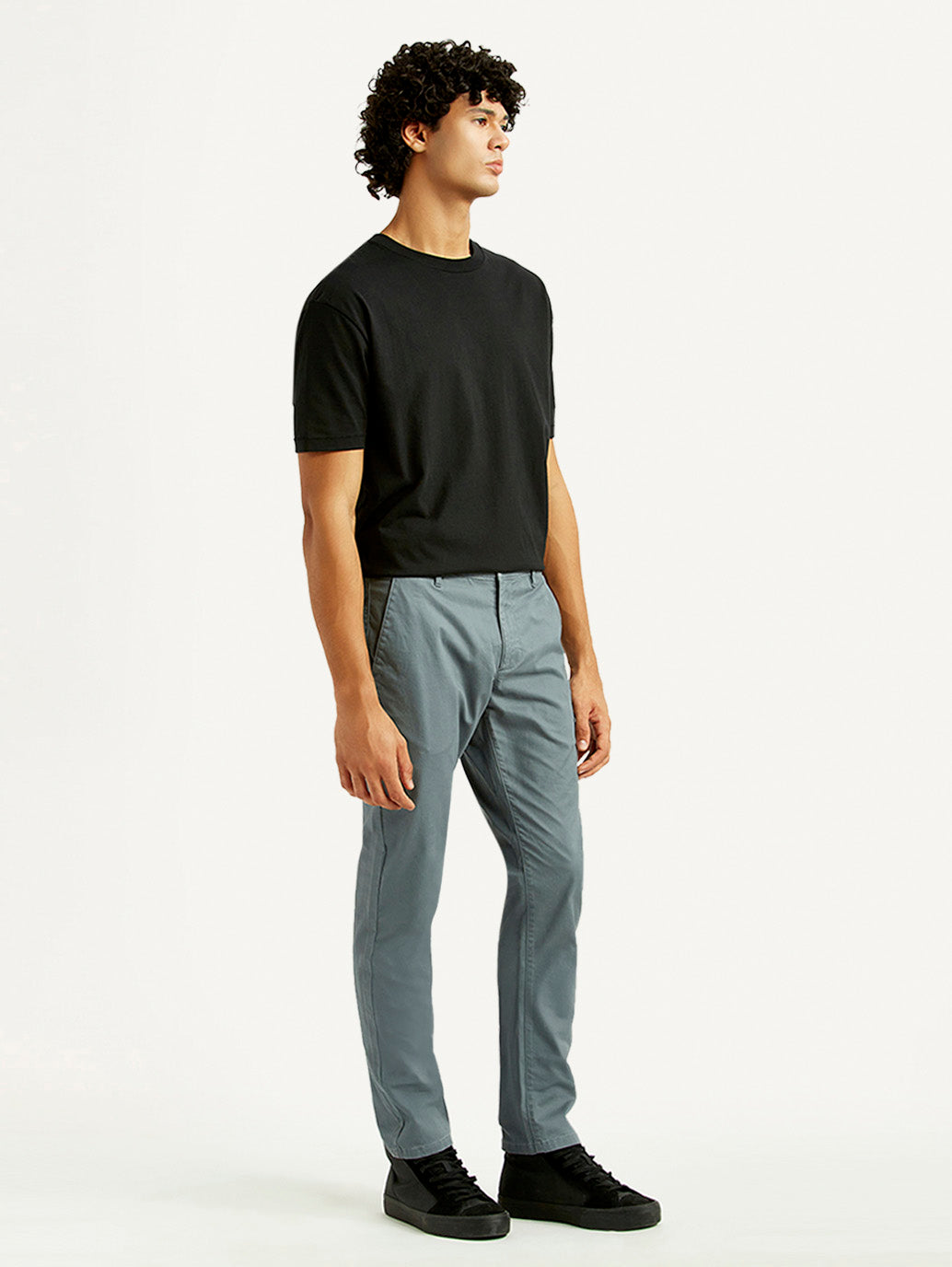 Men's 511 Teal Green Slim Fit Mid Rise Chinos - Side View