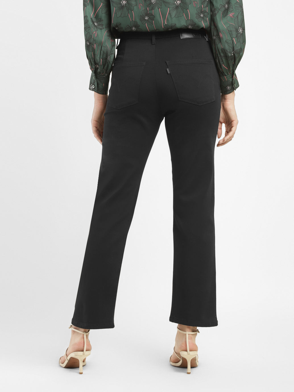 Women's Redloop Black Wedgie Straight Fit Mid Rise Jeans - 01fb5ee3-f4df-425d-92f3-7a25758c071f View