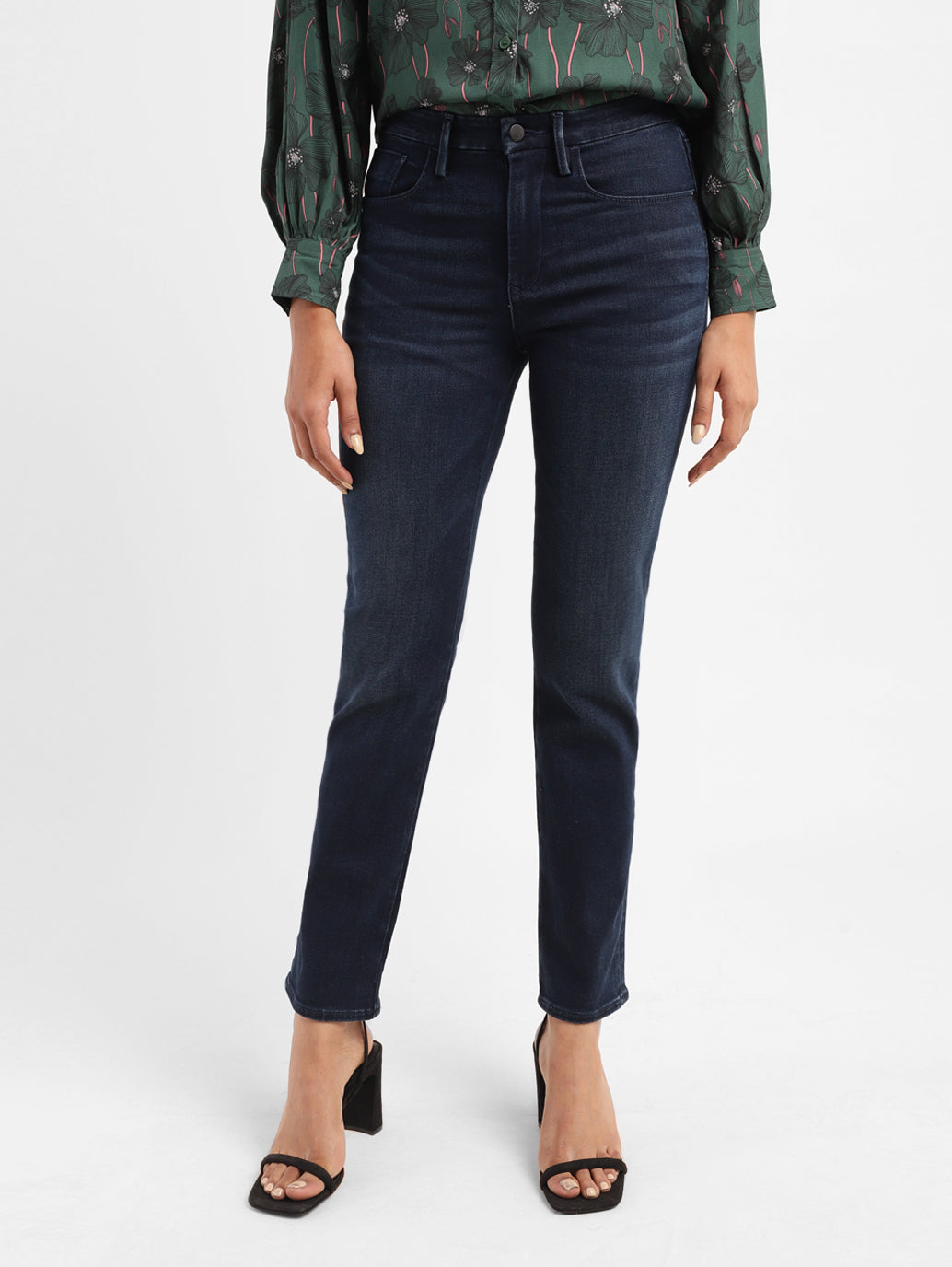 Women's Redloop 724 Blue Straight Fit High Rise Jeans - ffe3fca4-0338-4a19-9cb6-4c45781c89a2 View