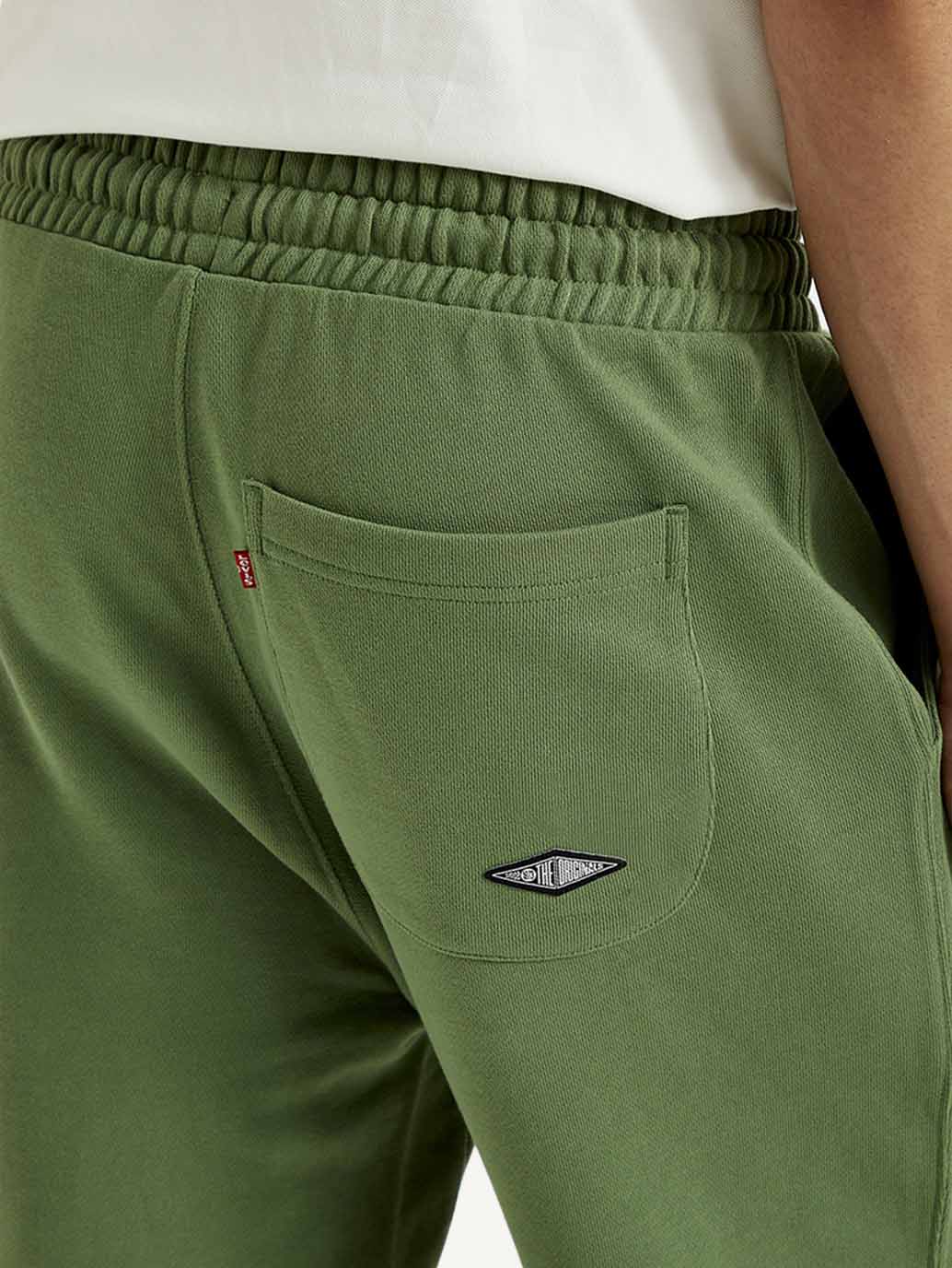 Men's Green Solid Utility Joggers - Detail View