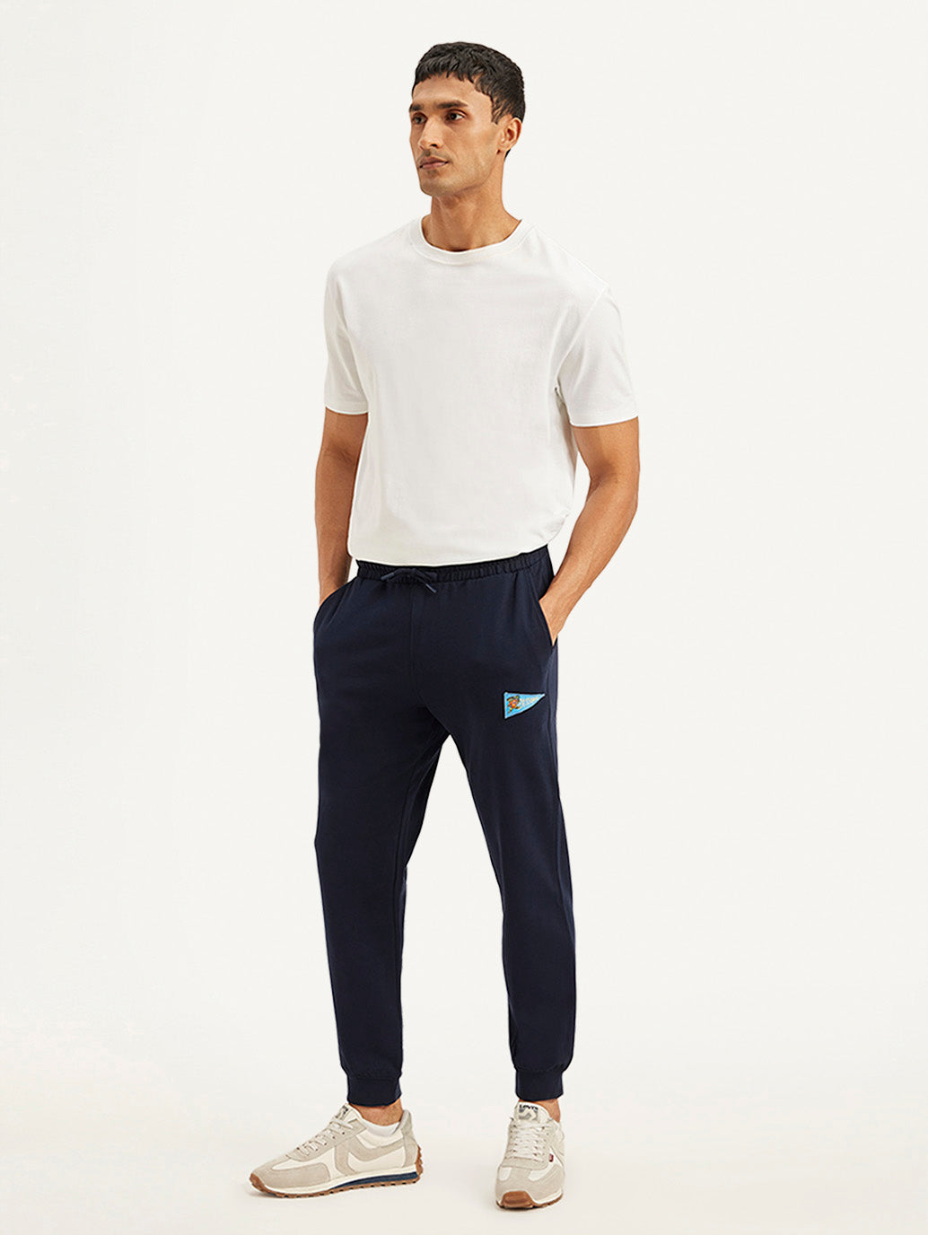 Men's Navy Solid Utility Joggers - 06aca113-92bd-4689-9250-15949a6a403a View