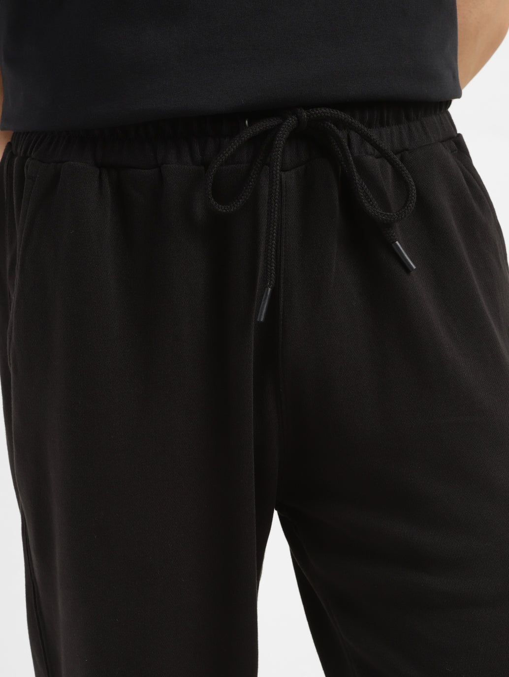 Men's Black Regular Fit Joggers - e61aff07-5afd-473b-9a2e-ca63fd801eb4 View