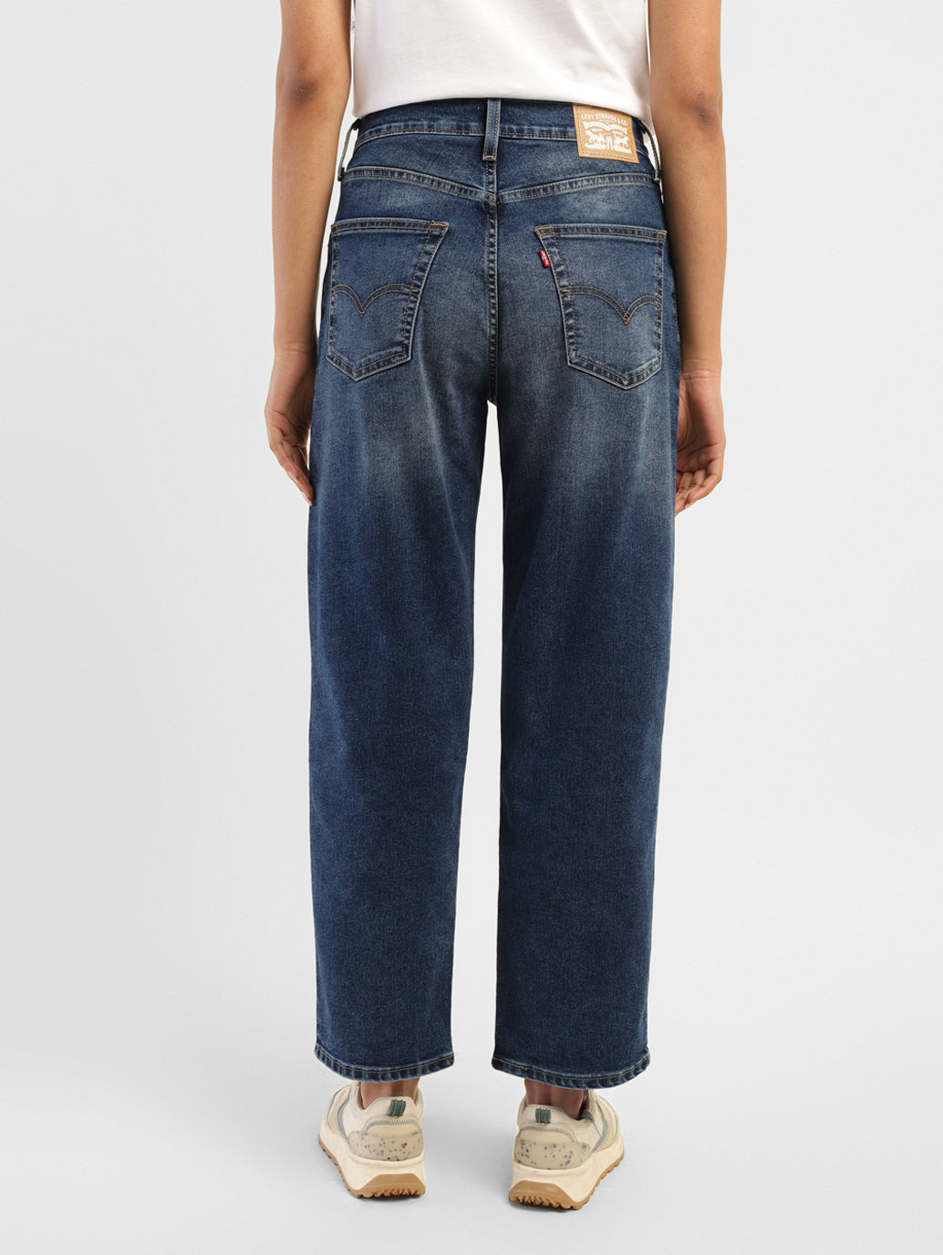 Women's 94 Blue Baggy Fit High Rise Jeans - 618af6fd-f422-46d2-b1b2-de046994bc2b View