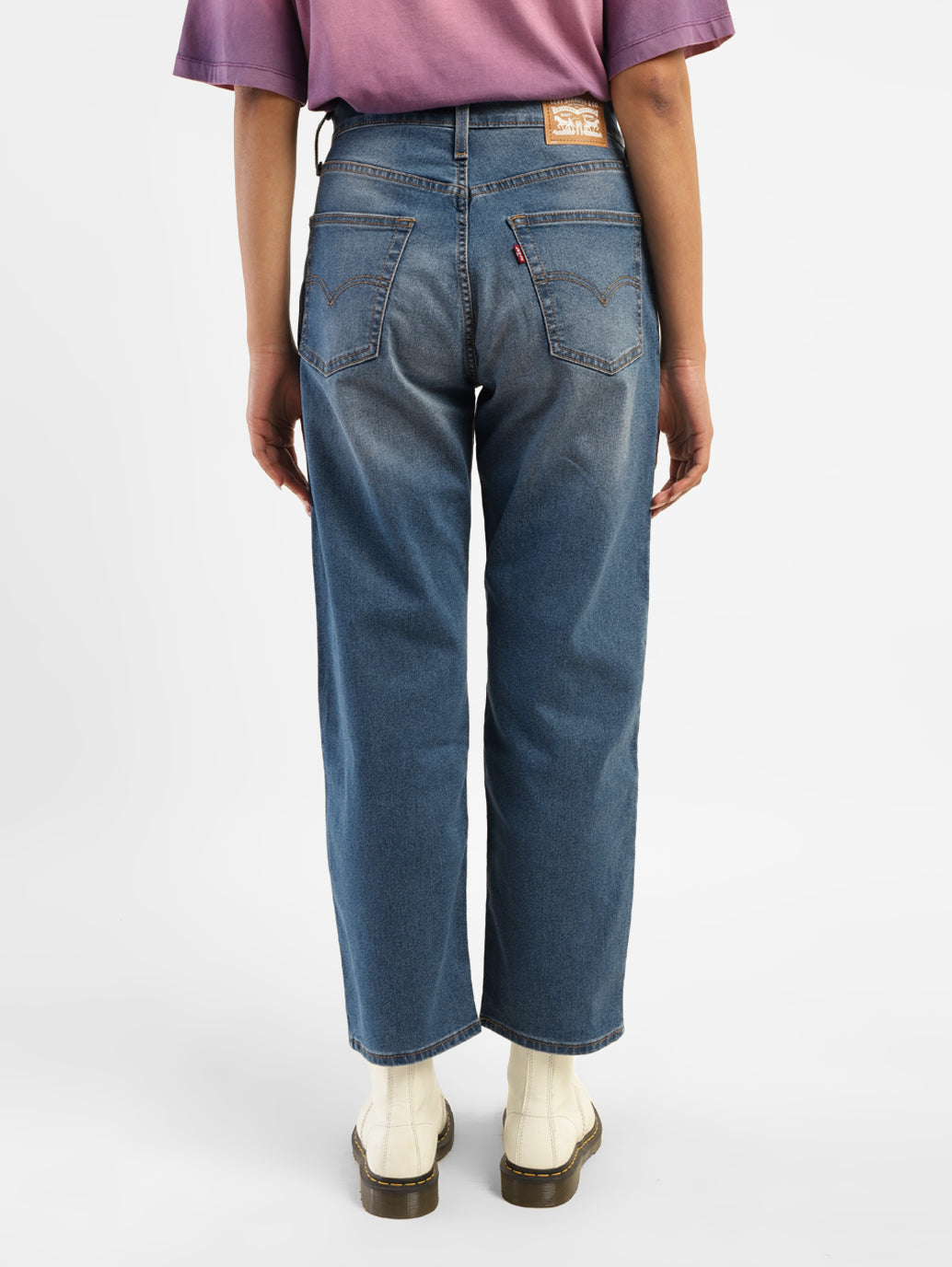 Women's 94 Blue Baggy Fit High Rise Jeans - 7eaa6985-55d8-4d17-8ab4-89a7aa0d22c8 View