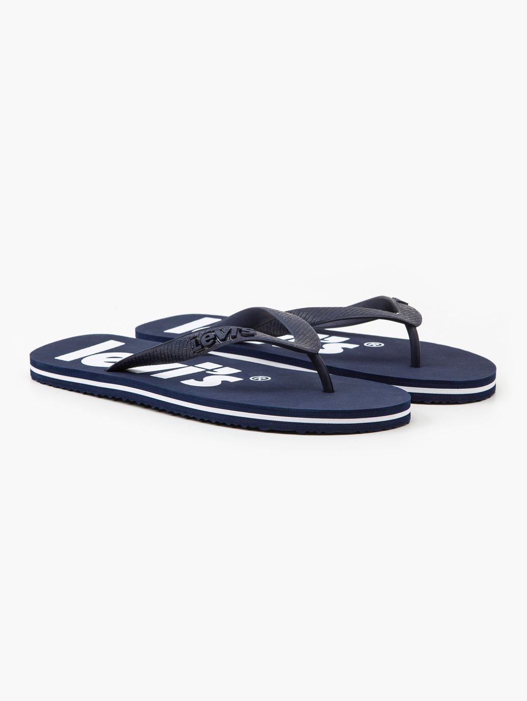Men's Brand Logo Flip Flops - 561e8457-56f0-401e-ba51-b8d3cc424f10 View