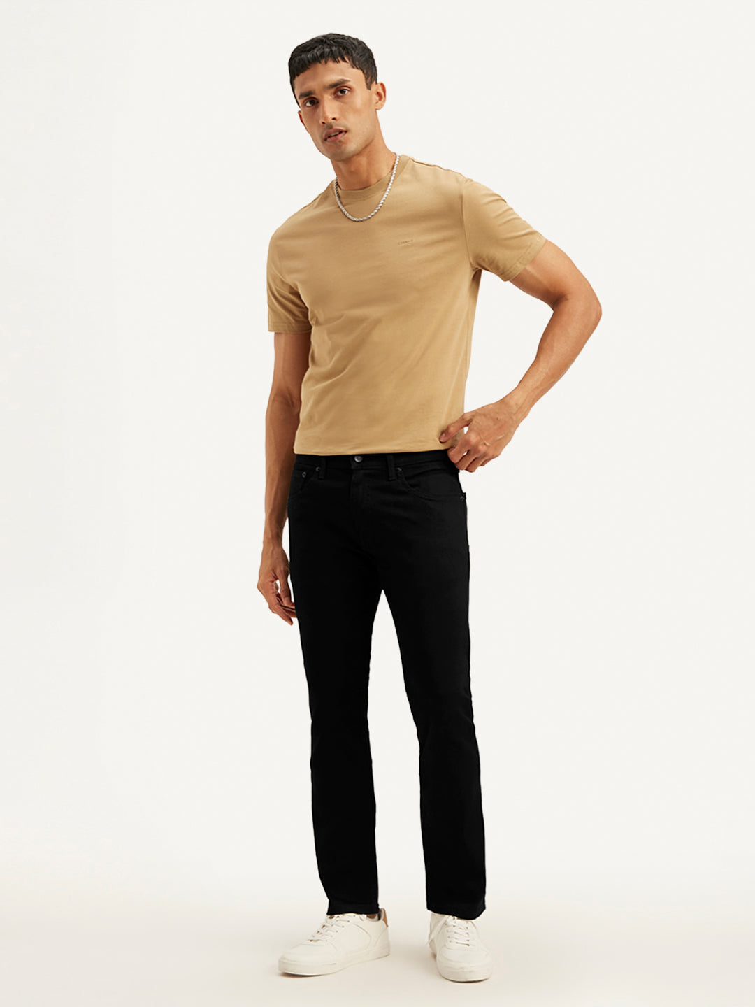 Men's 65504 Black Skinny Fit Mid Rise Jeans - ddc190d0-58ea-4b9e-a8cd-dd80174ebb73 View