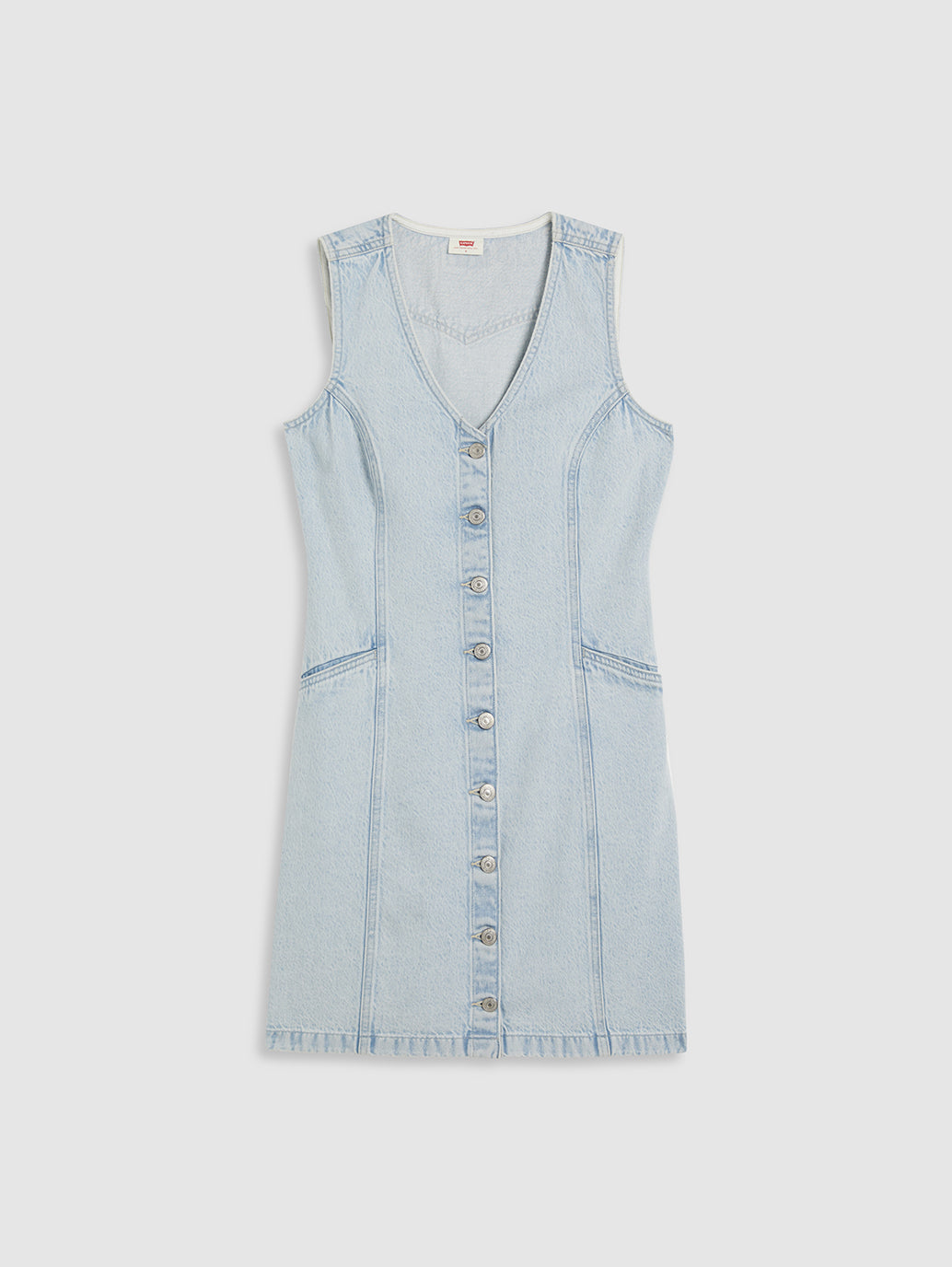 Women's Solid Light Blue Mini Dress - f49d35085c8a3777e002c44b51d8c7f9 View