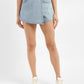 Women's High Rise Blue Regular Fit Skort - b528e812-5b09-4004-b2f3-fecef8ccc0fa View