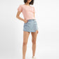 Women's High Rise Blue Regular Fit Skort - StyleShot View