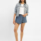 Women's High Rise Navy Regular Fit Skirt - 6b7e75ea-f33d-4b9d-929c-2131512c211c View
