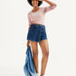 Women's Redloop Mid Rise Blue Regular Fit Skort - 20 View