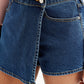 Women's Redloop Mid Rise Blue Regular Fit Skort - 41b43d4e-4ebb-40bc-8616-394ad3648c56 View