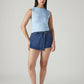 Women's Mid Rise Blue Regular Fit Skorts - Styleshot View