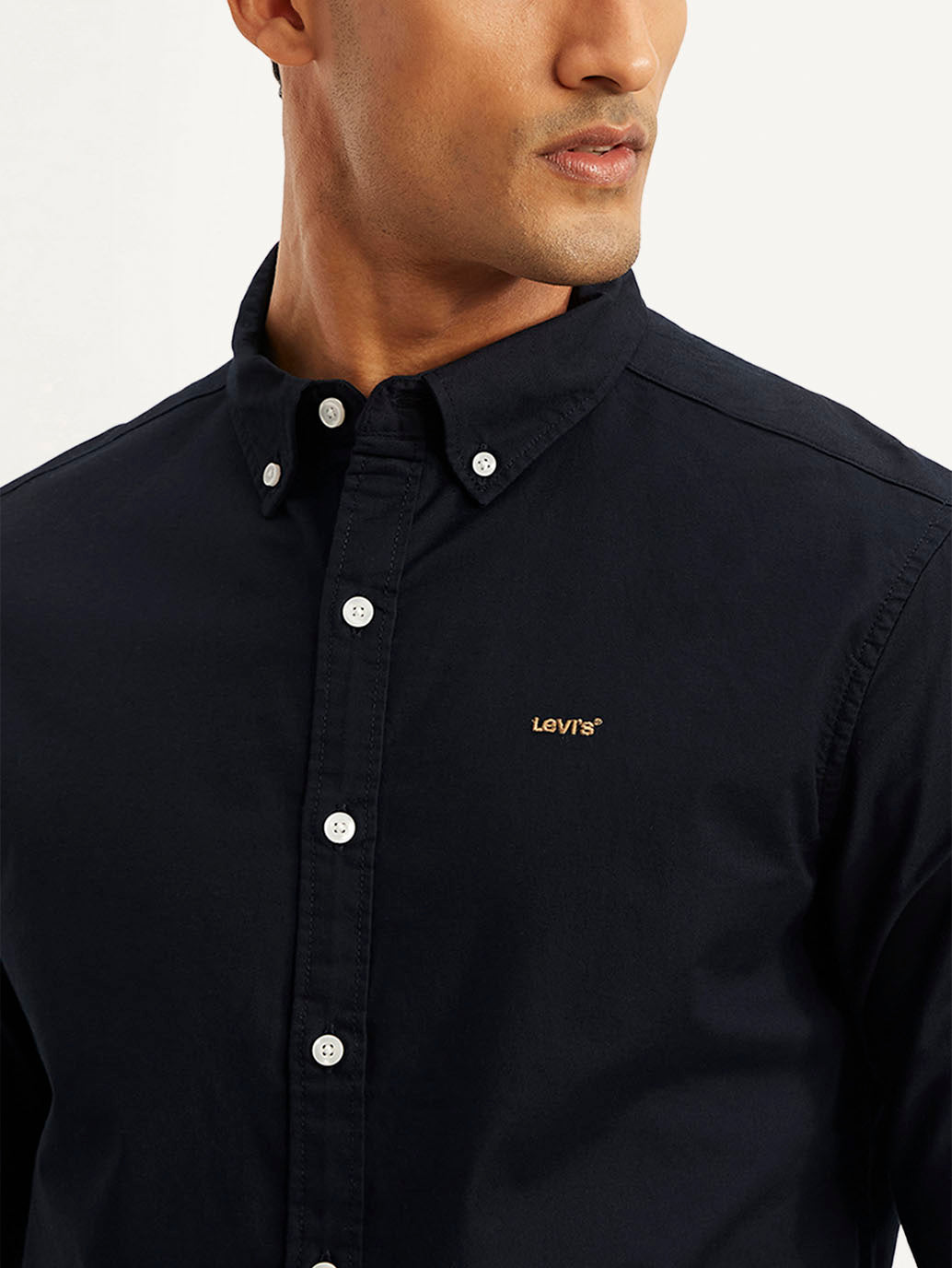 Men's Solid Slim Fit Oxford Shirt - 896cc0dc-3c9d-4aef-b2da-b82e60bfdcd5 View