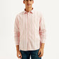 Men's Striped Slim Fit Oxford Shirt - Front View