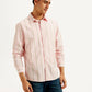 Men's Striped Slim Fit Oxford Shirt - Side View