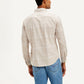 Men's Checkered Slim Fit Oxford Shirt - Back View