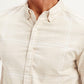 Men's Checkered Slim Fit Oxford Shirt - Detail View
