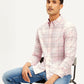 Men's Checkered Slim Fit Oxford Shirt - Styleshot View