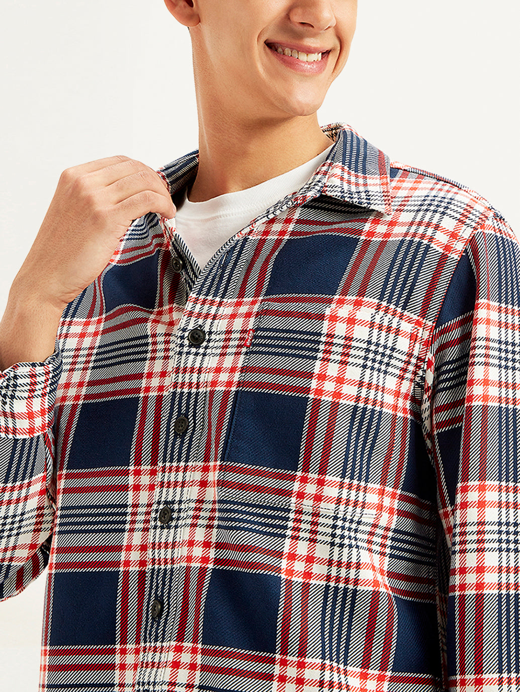 Men's Plaid Regular Fit Shirt - cc298bfd-fead-472b-aca8-e2fe1a183ab9 View