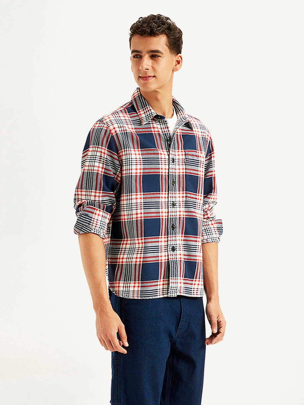 Men's Plaid Regular Fit Shirt - ab473db8-4854-4c41-8f6e-f17a8b662714 View