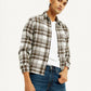 Men's Plaid Relaxed Fit Shirt - Elevated View