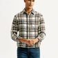 Men's Plaid Relaxed Fit Shirt - Front View