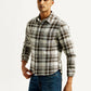Men's Plaid Relaxed Fit Shirt - Side View
