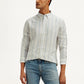 Men's Striped Slim Fit Oxford Shirt - Styleshot View