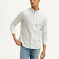 Men's Striped Slim Fit Oxford Shirt - Front View