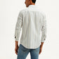 Men's Striped Slim Fit Oxford Shirt - Back View
