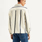 Men's Striped Regular Fit Shacket - Back View
