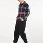 Men's Plaid Navy Spread Collar Shacket - lifestyle View