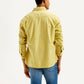 Men's Solid Overdyed Relaxed Fit Shirt - Back View