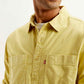 Men's Solid Overdyed Relaxed Fit Shirt - Detail View