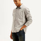 Men's Solid Overdyed Relaxed Fit Shirt - Side View