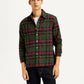 Men's Plaid Multicolor Spread Collar Flannel Shirt - Styleshot View