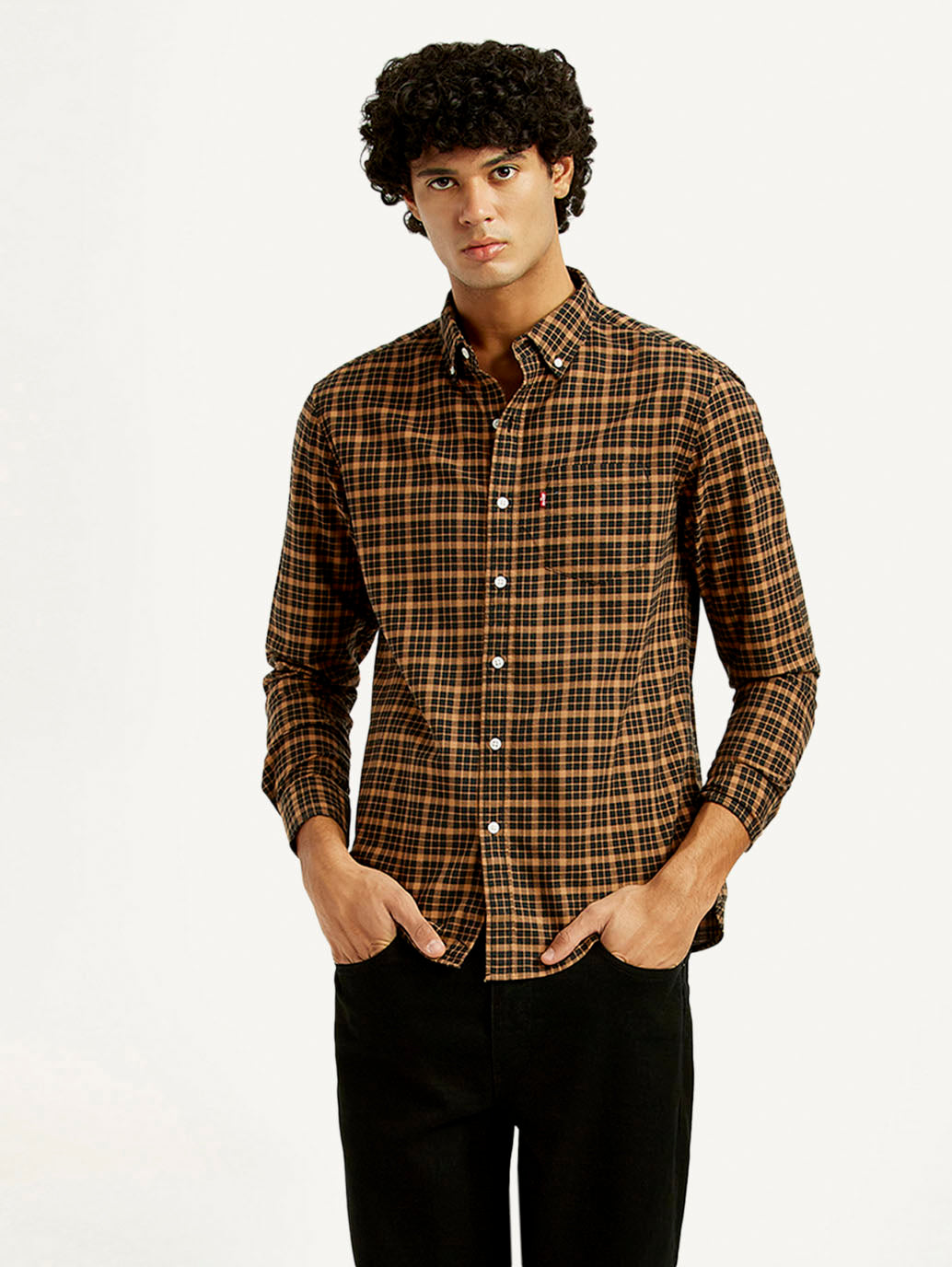 Men's Checkered Slim Fit Shirt - Styleshot View