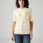 Women's Striped Regular Fit T-Shirt - Front View
