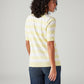Women's Striped Regular Fit T-Shirt - Back View