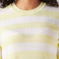 Women's Striped Regular Fit T-Shirt - Detail View