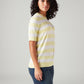 Women's Striped Regular Fit T-Shirt - Side View